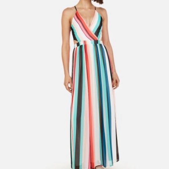 Striped colorful long dress - Picture 5 of 6